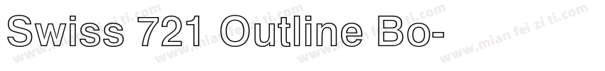 Swiss 721 Outline Bo字体转换